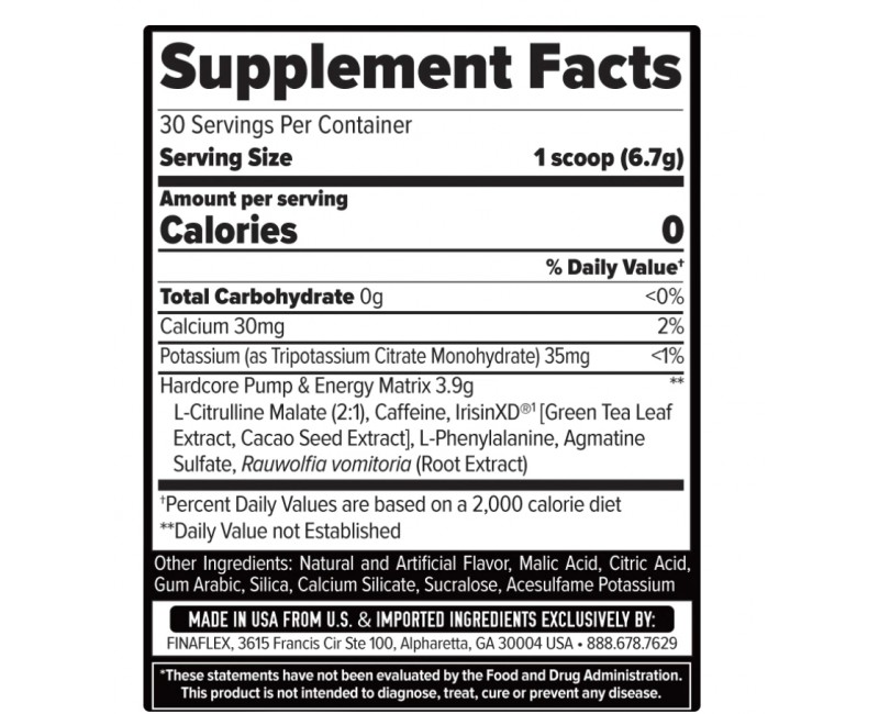 STIMUL8 HARDCORE XTREME SUPER PRE WORKOUT 30 Doses PL Suplementos