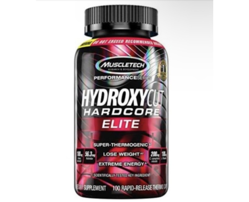 HydroxyCut Hardcore Elite 100ct Muscle Tech PL Suplementos