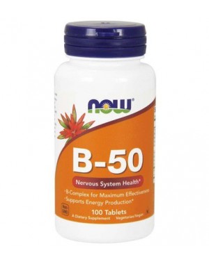 Vitamina B 50 100 tablets NOW Foods val:11/21