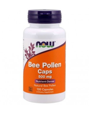 Bee Pollen 500 mg 100 Capsules NOW Foods