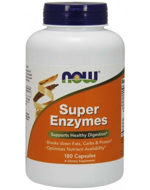 Super Enzymes super enzimas 180 capsules NOW Foods