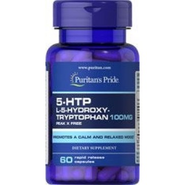 5 HTP  100 mg 60 capsulas PURITANS Pride 