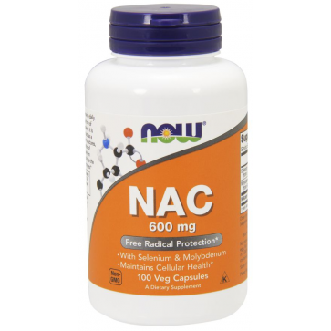 NAC 600 mg 100 Veg Capsules NOW Foods