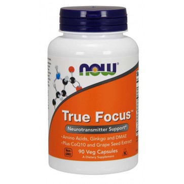 True Focus Verdadeiro foco 90 Veg Capsules NOW Foods