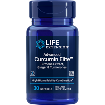 Advanced Curcumin Elite Turmeric Extract, Ginger & Turmerones 30 softgels Life Extension