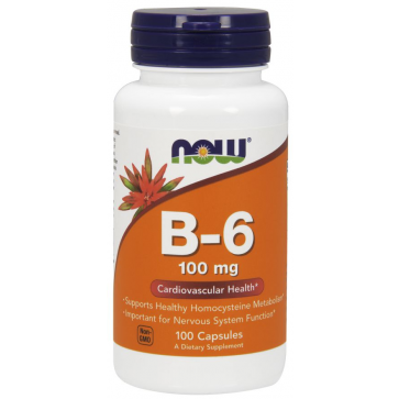 Vitamina B6 100 mg 250 Capsules NOW Foods