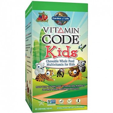 Vitamin Code Kids Multivitaminico para criancas 60 chewable bears GARDEN OF LIFE