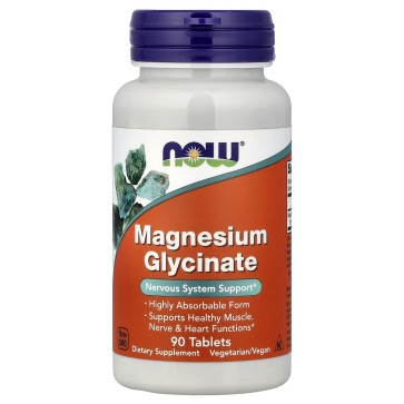 Magnesium Glycinate, 90 Tablets (100 mg per Tablet) now