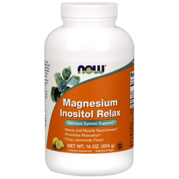 Magnesio Magnesium Inositol Relax  Powder 454g NOW Foods