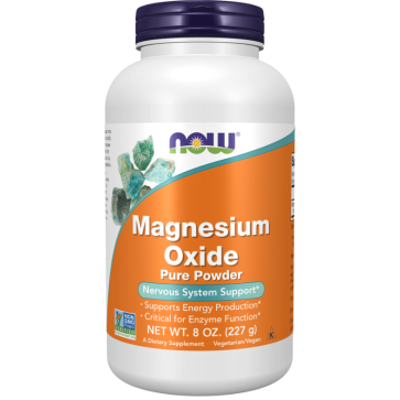 Magnesium Oxide Pure Powder, 8 oz (227 g) Now foods
