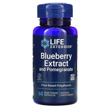 Blueberry Extract and Pomegranate 60 vegetarian capsules Life Extension