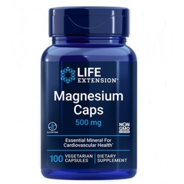 Magnésio Caps 500mg 100 veg caps LIFE Extension