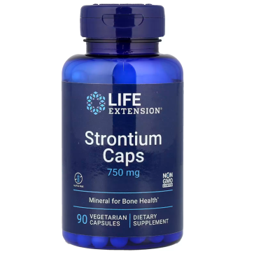 Strontium Caps 750 mg, 90 vegetarian capsules Life Extension