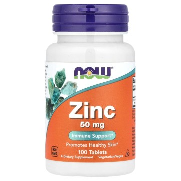 Zinc, 50 mg, 100 Tablets