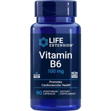 Vitamin B6, 250 mg, 100 Vegetarian Capsules Life