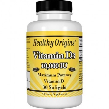 Vitamin D3 10.000 IU 30 softgels HEALTHY Origins