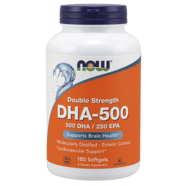 DHA 500mg 180 Softgels NOW Foods