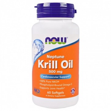 Krill Oil 500mg 60 Softgels NOW Foods