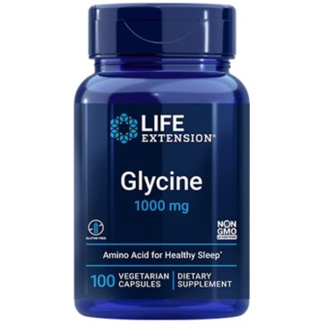 Glycine 1000 mg, 100 vegetarian capsules Life Extension