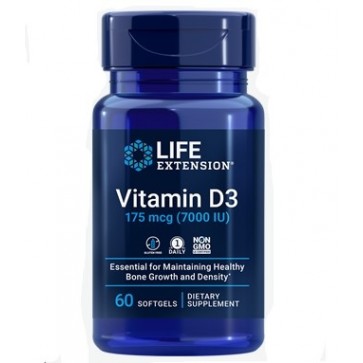 Vitamina D3 7000 IU 60 Softgels LIFE Extension