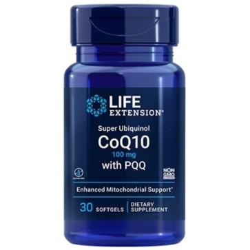 Super Ubiquinol CoQ10 com BioPQQ 100mg 30 caps LIFE Extension