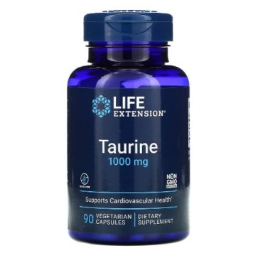 Taurine 1000 mg, 90 vegetarian capsules Life Extension