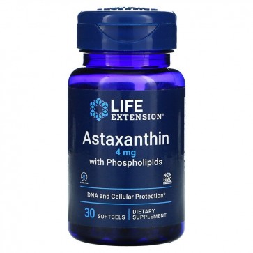 Astaxantina com Phospholipidios 4mg 30 softgels Life Extension