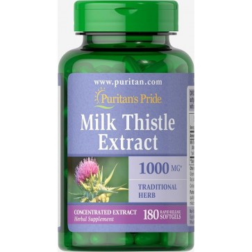 Milk thistle extract 1000mg 180softgels PURITANS Pride