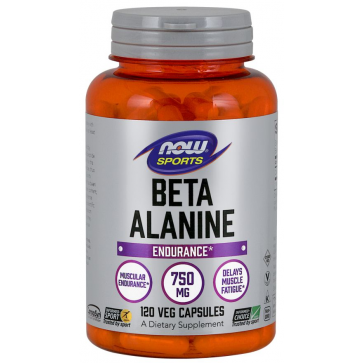 Beta-Alanine 750 mg 120 Capsules NOW Foods