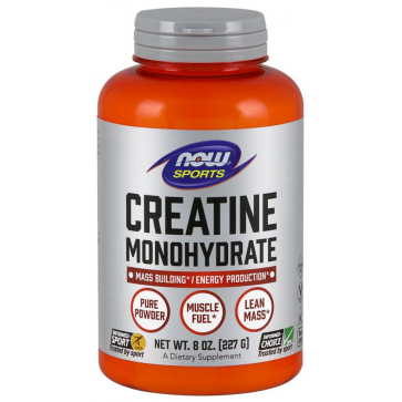 Creatina Monohydrate Powder Pure  227g NOW Foods