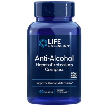 Anti Alcohol HepatoProtection Complex 60 veg Capsules Life Extension