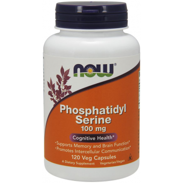 Phosphatidyl Serine 100mg 120 veg Capsules NOW Foods