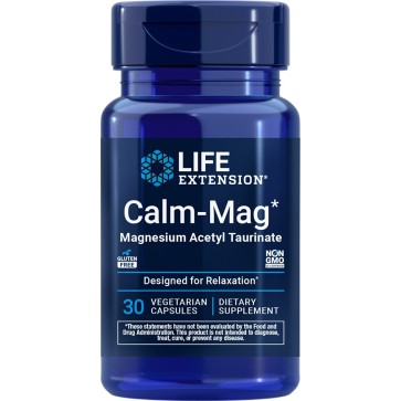 Calm-Mag, Magnesium Acetyl Taurinate, 30 Vegetarian Capsules Life Extension