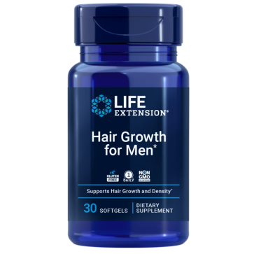 Hair Growth for Men, 30 Cápsulas Moles Life Extension