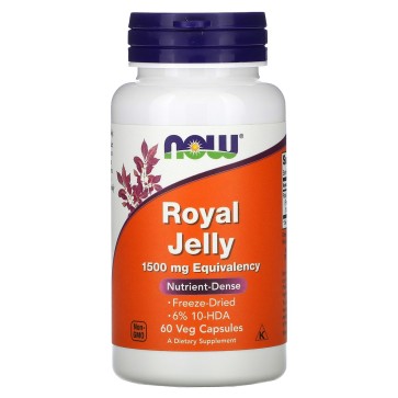 Royal Jelly, 1,500 mg, 60 Capsules Now foods