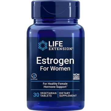 Estrogen For Women, 30 Comprimidos Vegetarianos Life Extension 