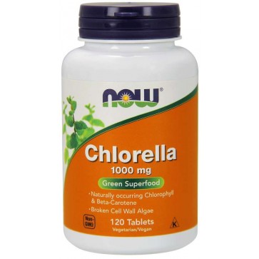 Chlorella 1000 mg 120 Tablets NOW Foods