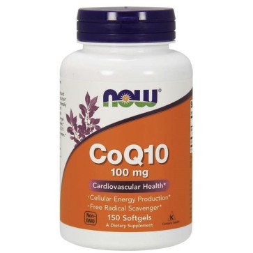 CoQ10 100 mg 150 Cápsulas softgel NOW