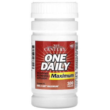 One Daily, Maximum, 100 Tablets 21st Century