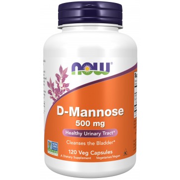 D Mannose 500 mg 120 Veg Capsules NOW Foods