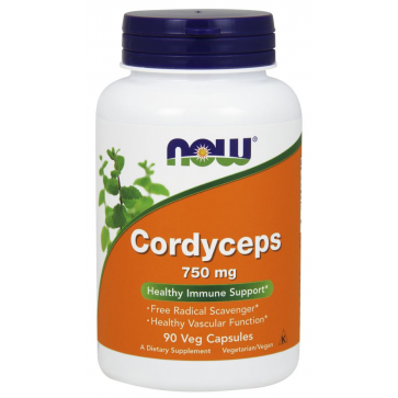 Cordyceps 750 mg 90 Veg Capsules NOW Foods