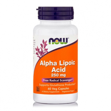 Alpha Lipoic Acid 250 mg 60 Veg Capsules Now Foods