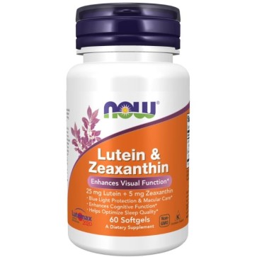 Lutein & Zeaxanthin 60 Softgels  NOW