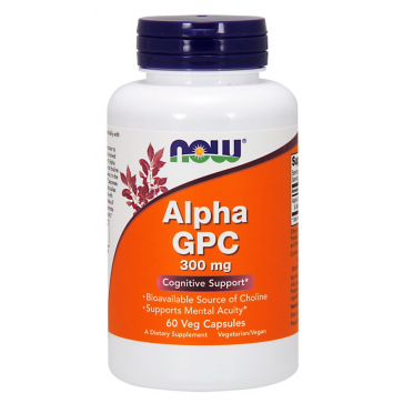 Alpha GPC 300 mg 60 Veg Capsules Now Foods