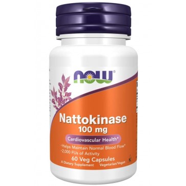 Nattokinase 100 mg 60 Veg Capsules NOW