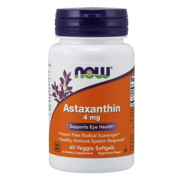 Astaxanthin 4 mg 60 Veggie Softgels Now Foods