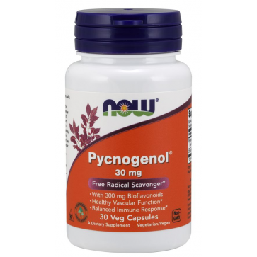 Pycnogenol 30 mg 30 Veg Capsules NOW Foods
