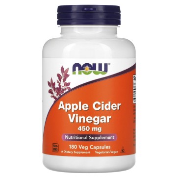 Apple Cider Vinegar, 450 mg, 180 Veg Capsules Now
