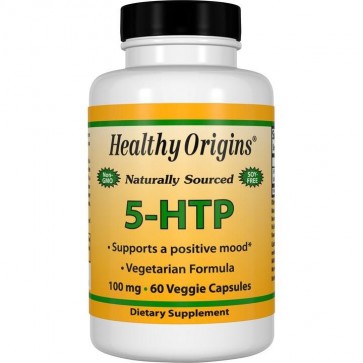 5 HTP 100mg 60 veggie capsules Healthy Origins  val: 12/21