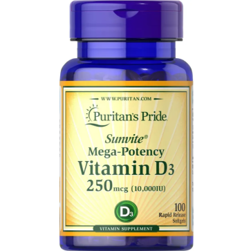 Vitamina D3 10.000 IU 100 softgels PURITANS Pride